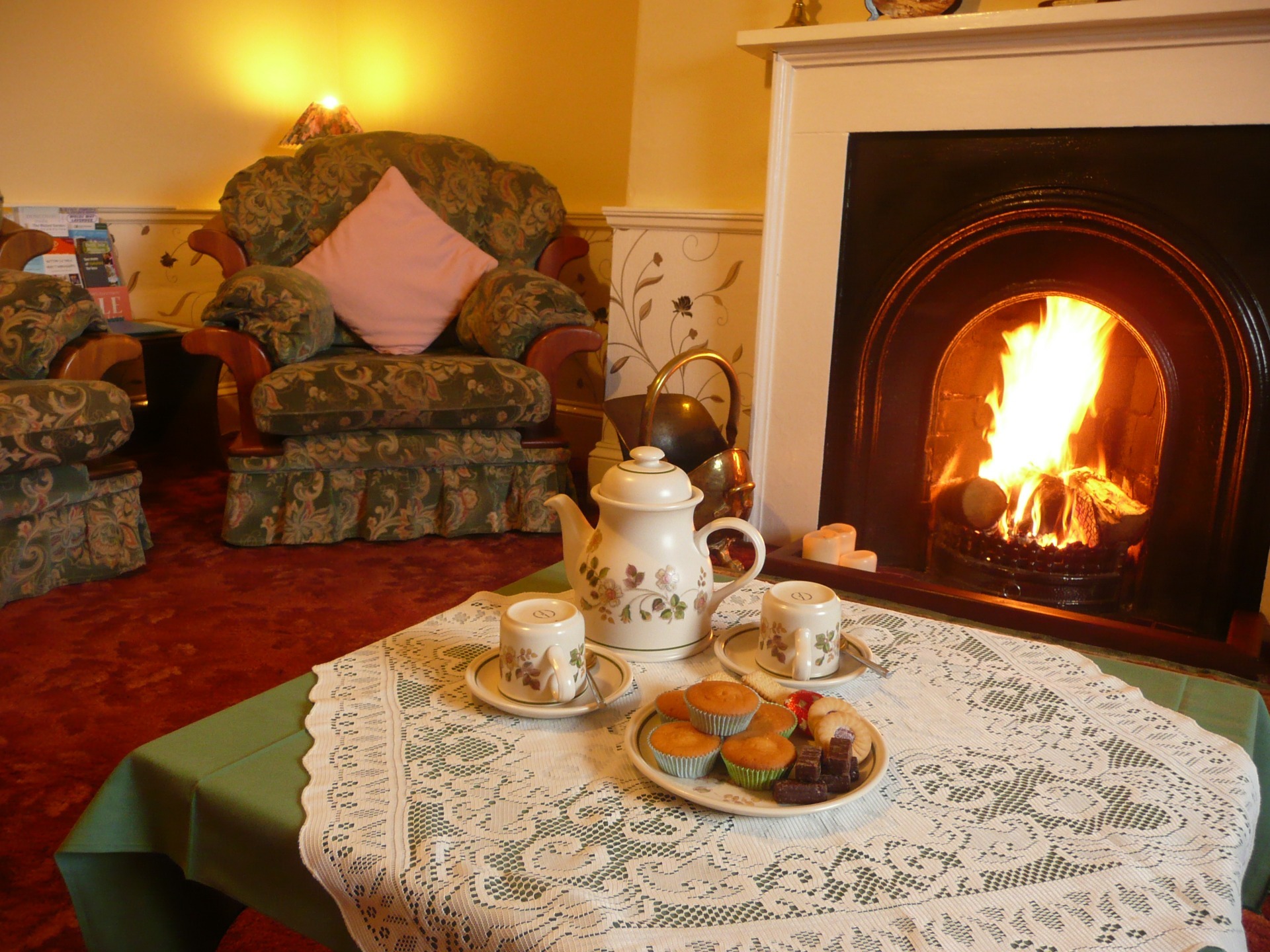 The lounge at Woodhouse Farm B&B Westow