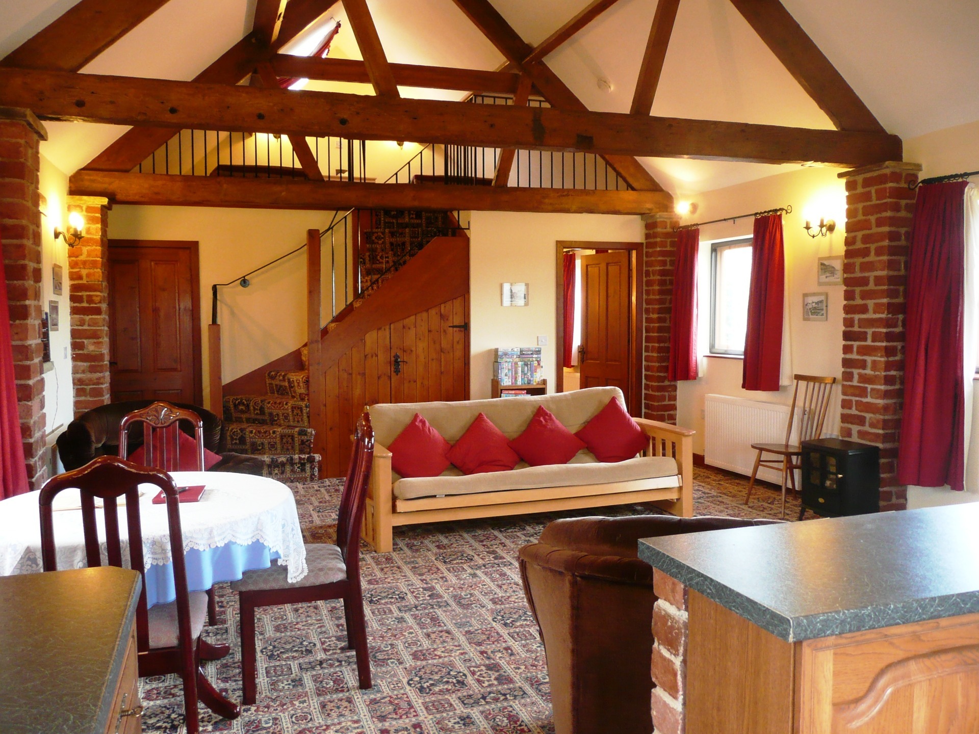 Inside Appletree Cottage at Woodhouse Farm, Westow