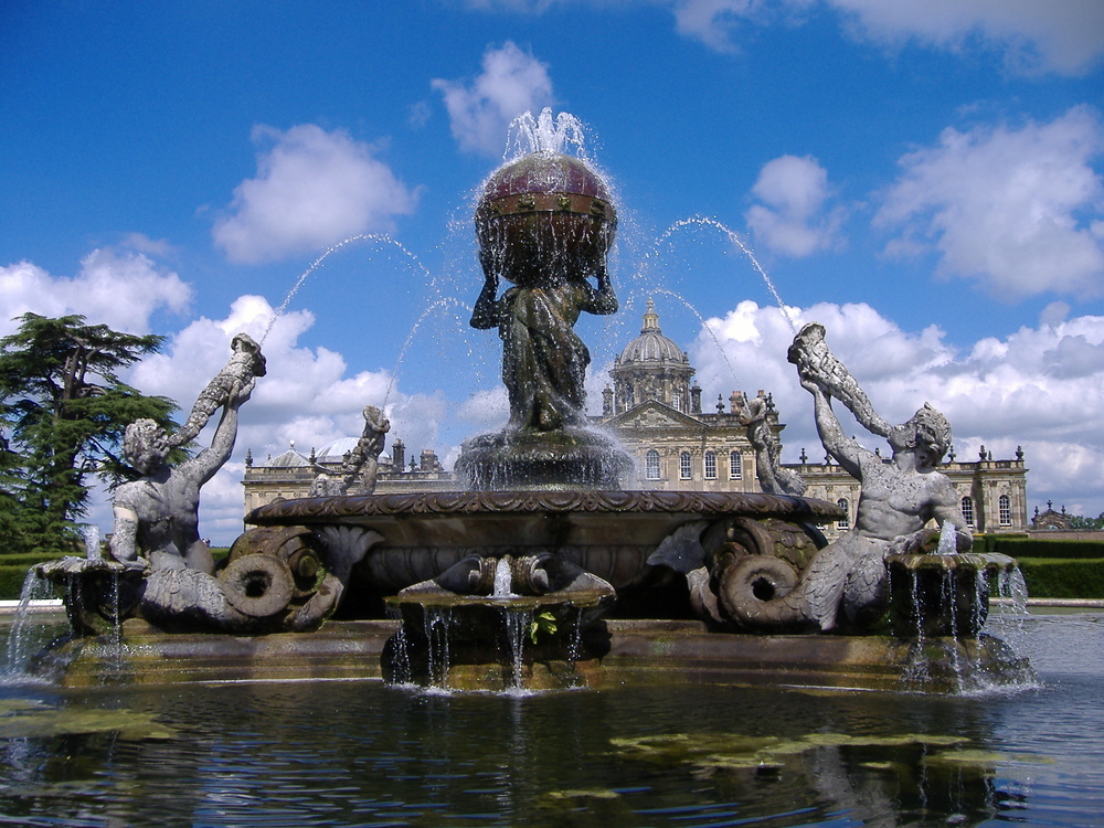 Water fountain at Castle Howard